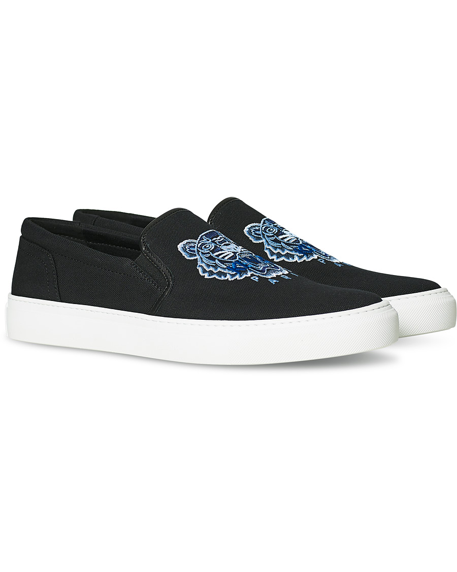 Herren | KENZO Tiger Slip On Sneaker Black | KENZO | Tiger Slip On Sneaker Black