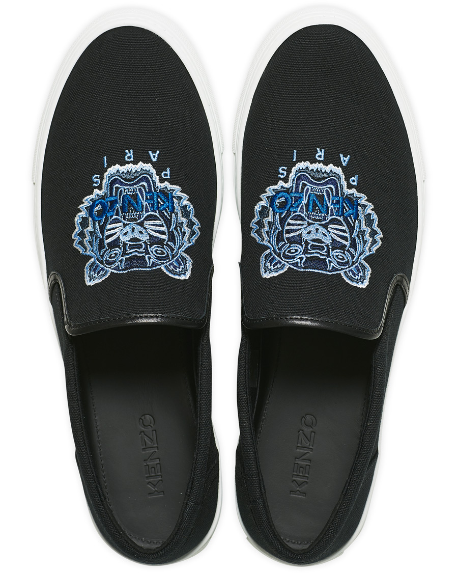 Herren | KENZO Tiger Slip On Sneaker Black | KENZO | Tiger Slip On Sneaker Black