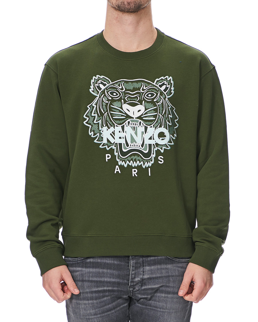 Herren | Pullover | KENZO | Tiger Crew Neck Sweatshirt Dark Khaki