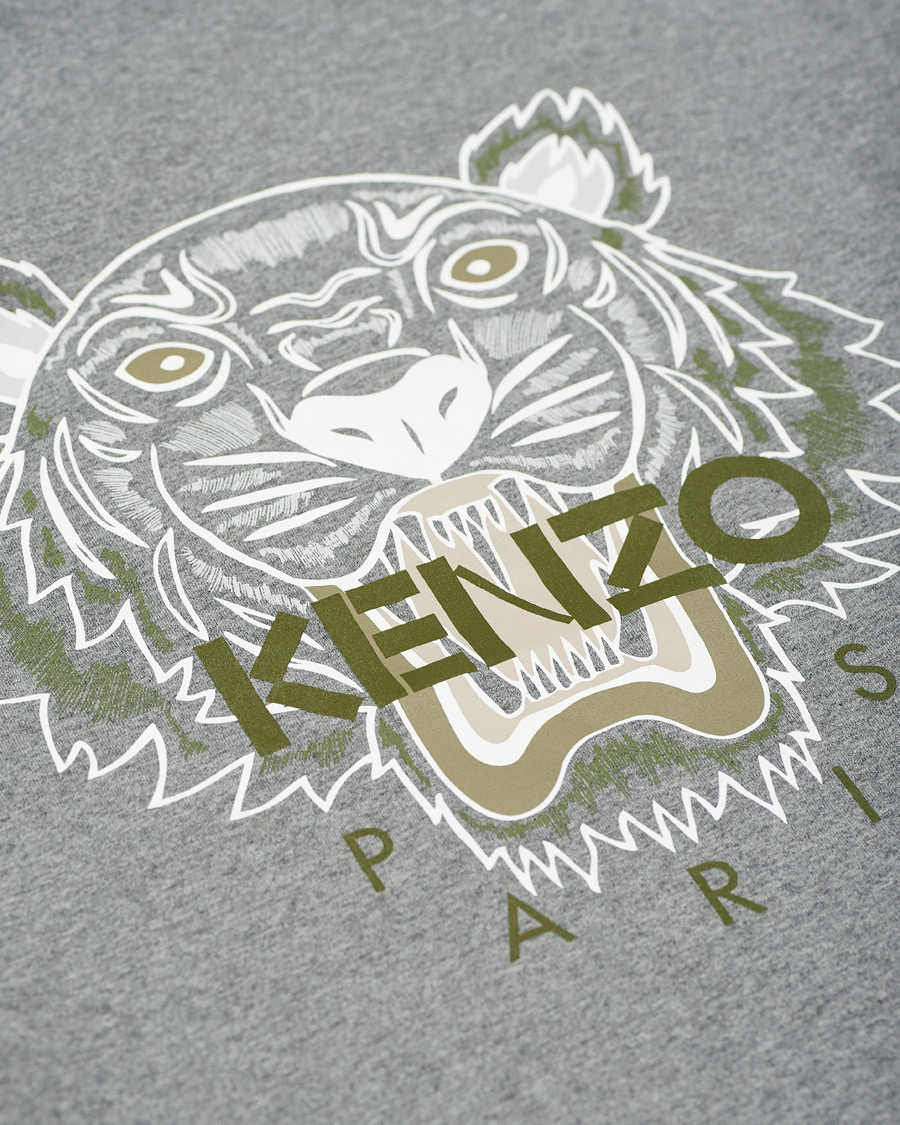 Herren | T-Shirts | KENZO | Tiger Crew Neck Tee Dove Grey