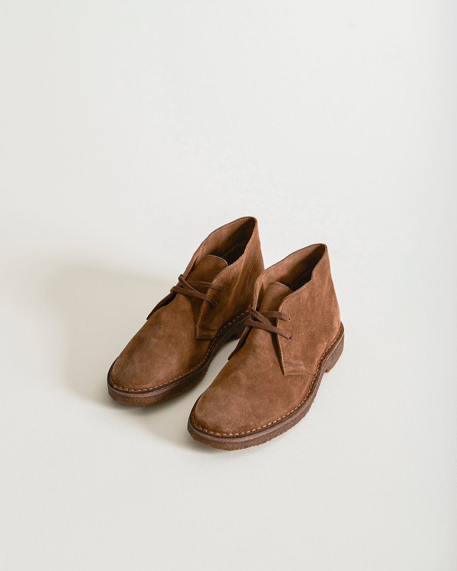 Herren | Boots | Drake's | Clifford Suede Desert Boots Light Brown