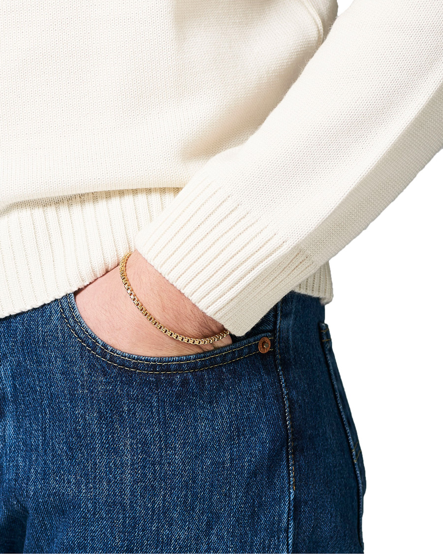 Herren | Tom Wood Venetian Bracelet Double M Bracelet Gold | Tom Wood | Venetian Bracelet Double M Bracelet Gold