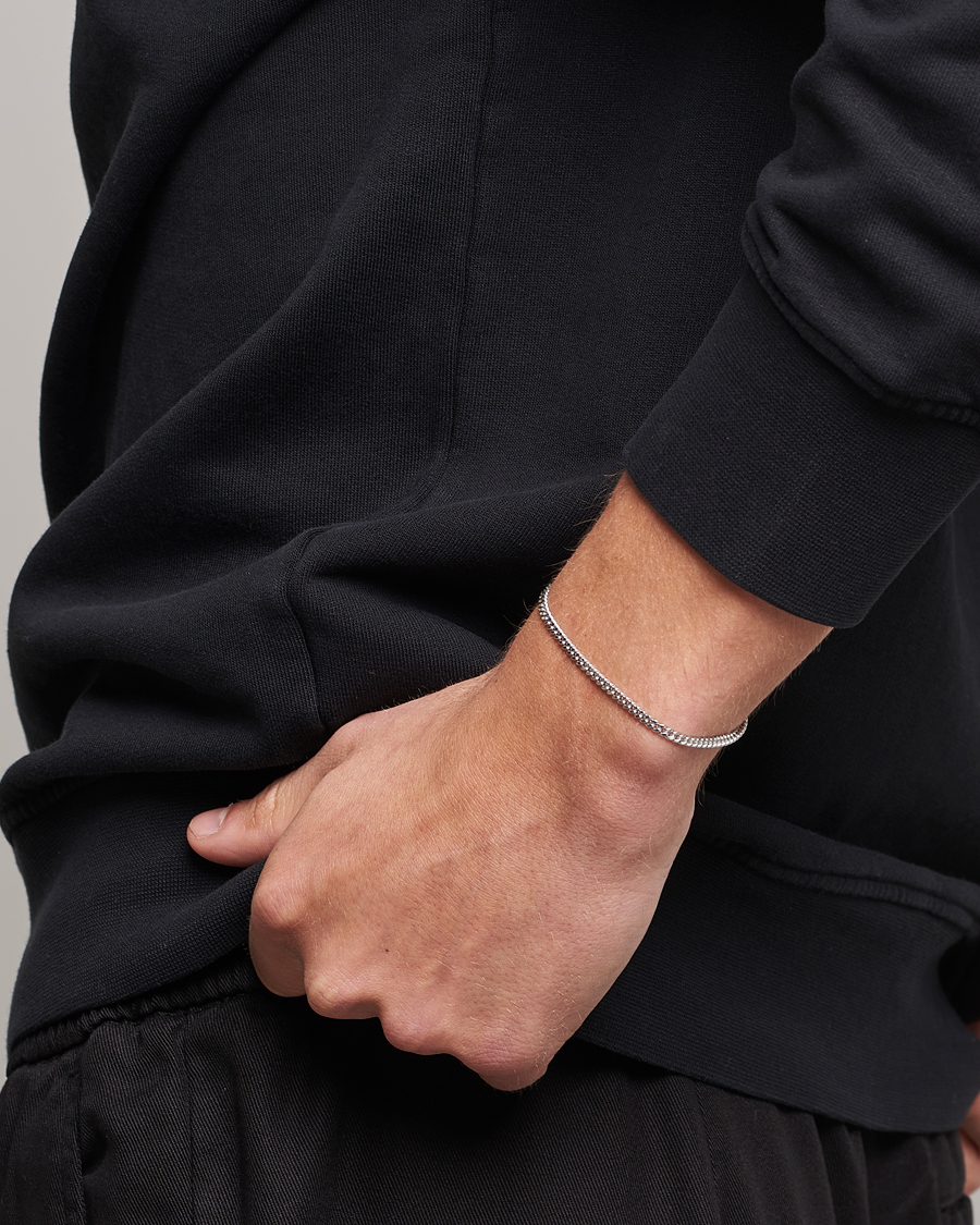 Herren | | Tom Wood | Curb Bracelet M Silver