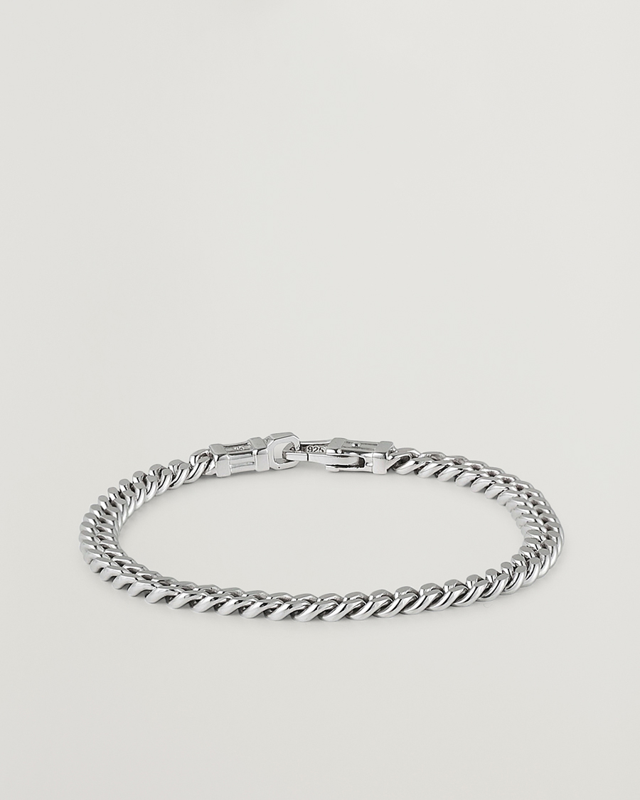 Herren | Schmuck | Tom Wood | Curb Bracelet L Silver