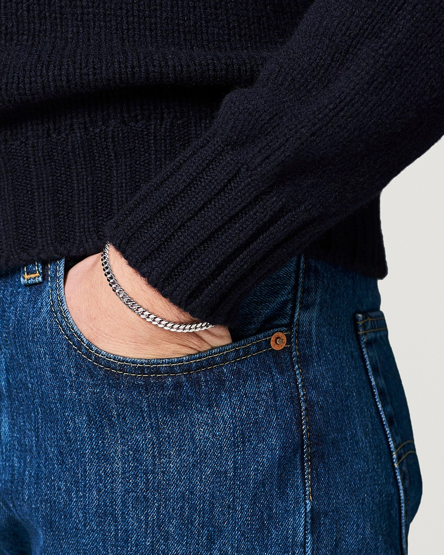 Herren | Schmuck | Tom Wood | Curb Bracelet L Silver