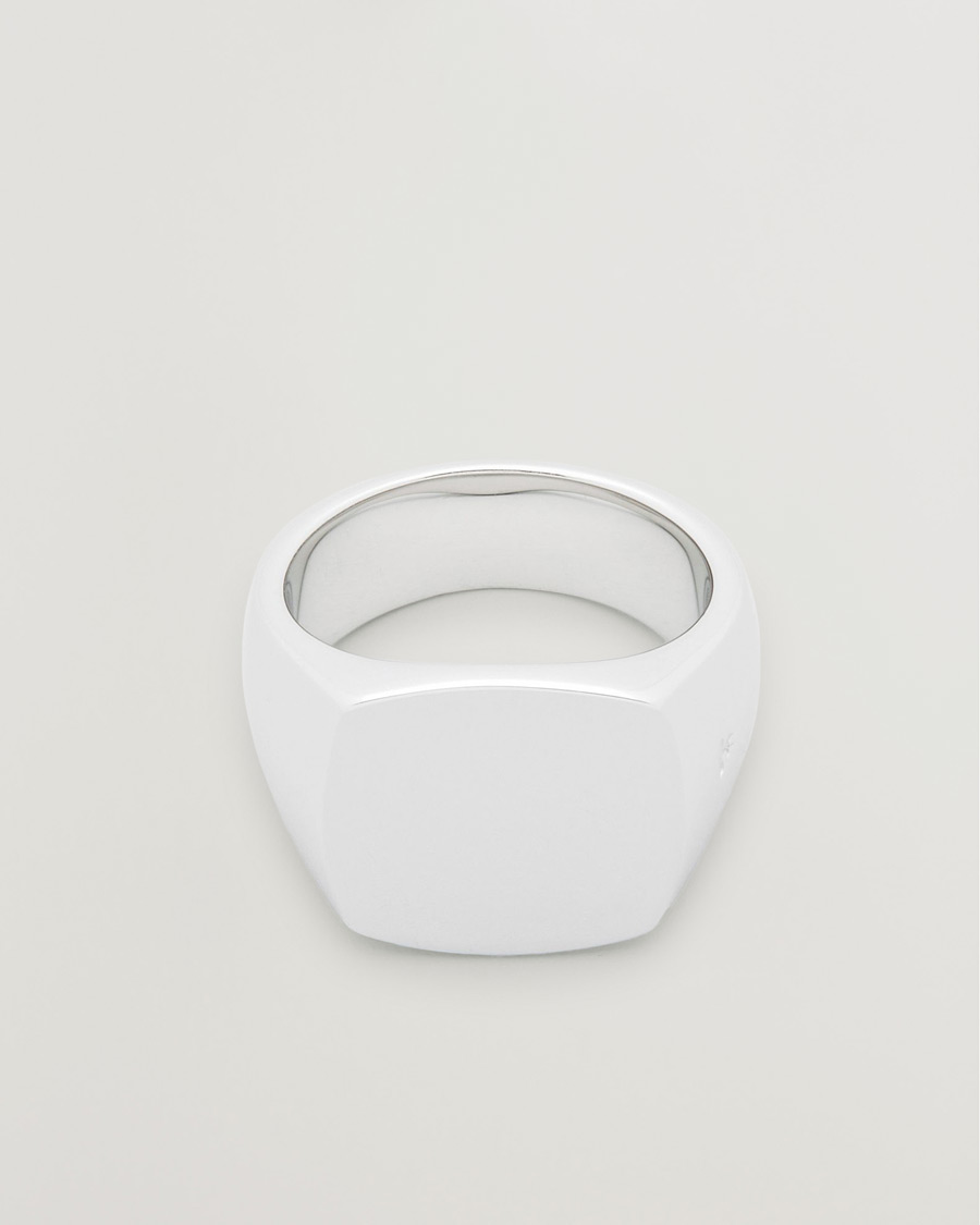 Herren | Schmuck | Tom Wood | Cushion Polished Ring Silver