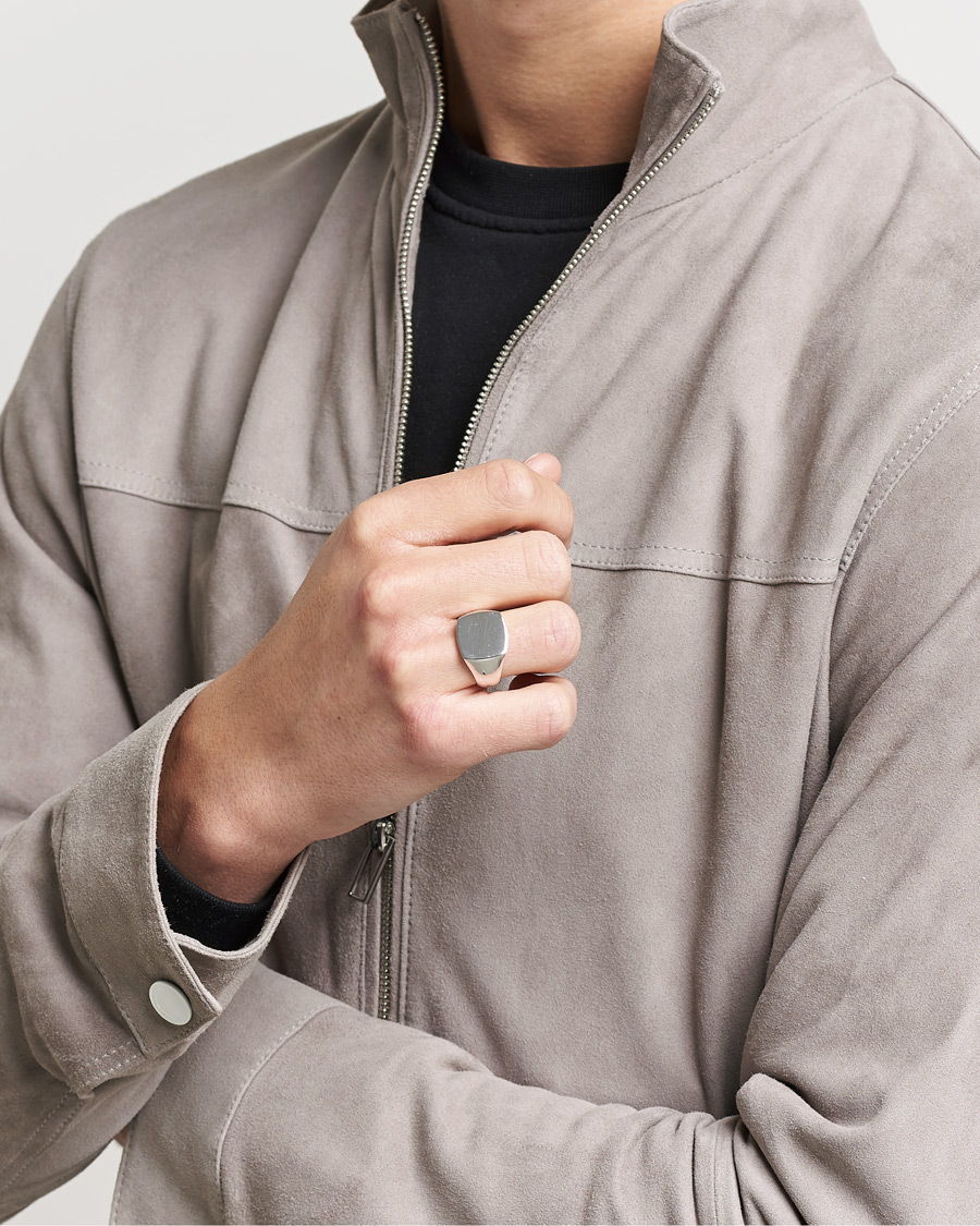 Herren | Tom Wood | Tom Wood | Cushion Polished Ring Silver