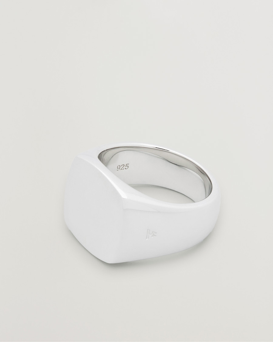 Herren | Schmuck | Tom Wood | Cushion Polished Ring Silver