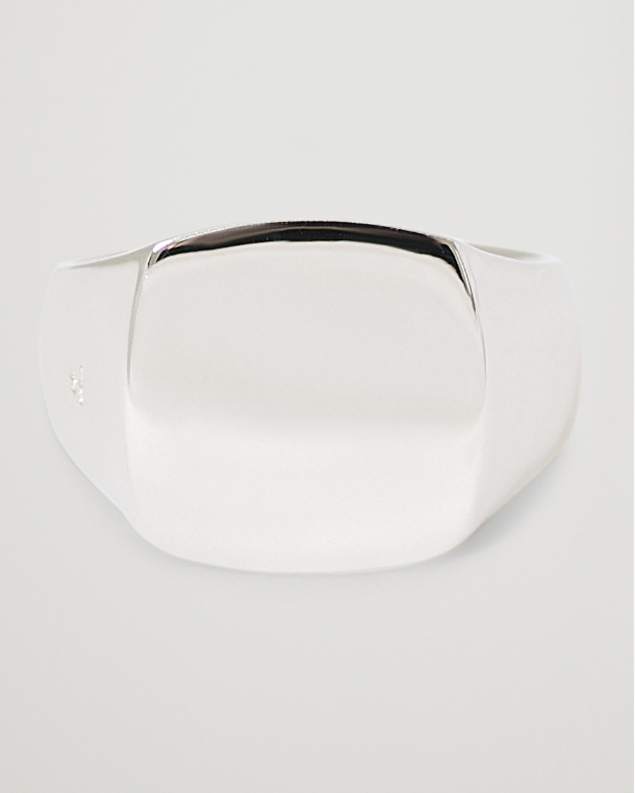 Herren | Schmuck | Tom Wood | Cushion Polished Ring Silver