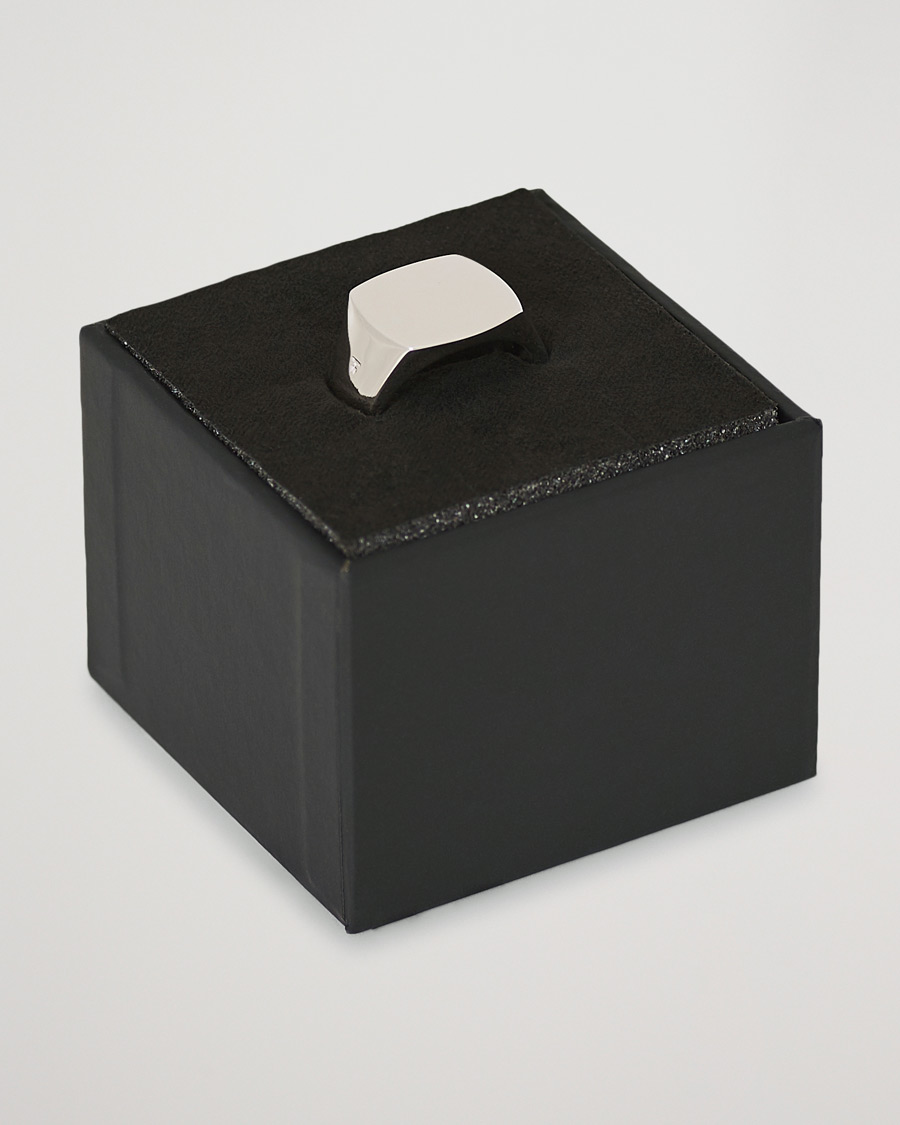 Herren | Schmuck | Tom Wood | Cushion Polished Ring Silver