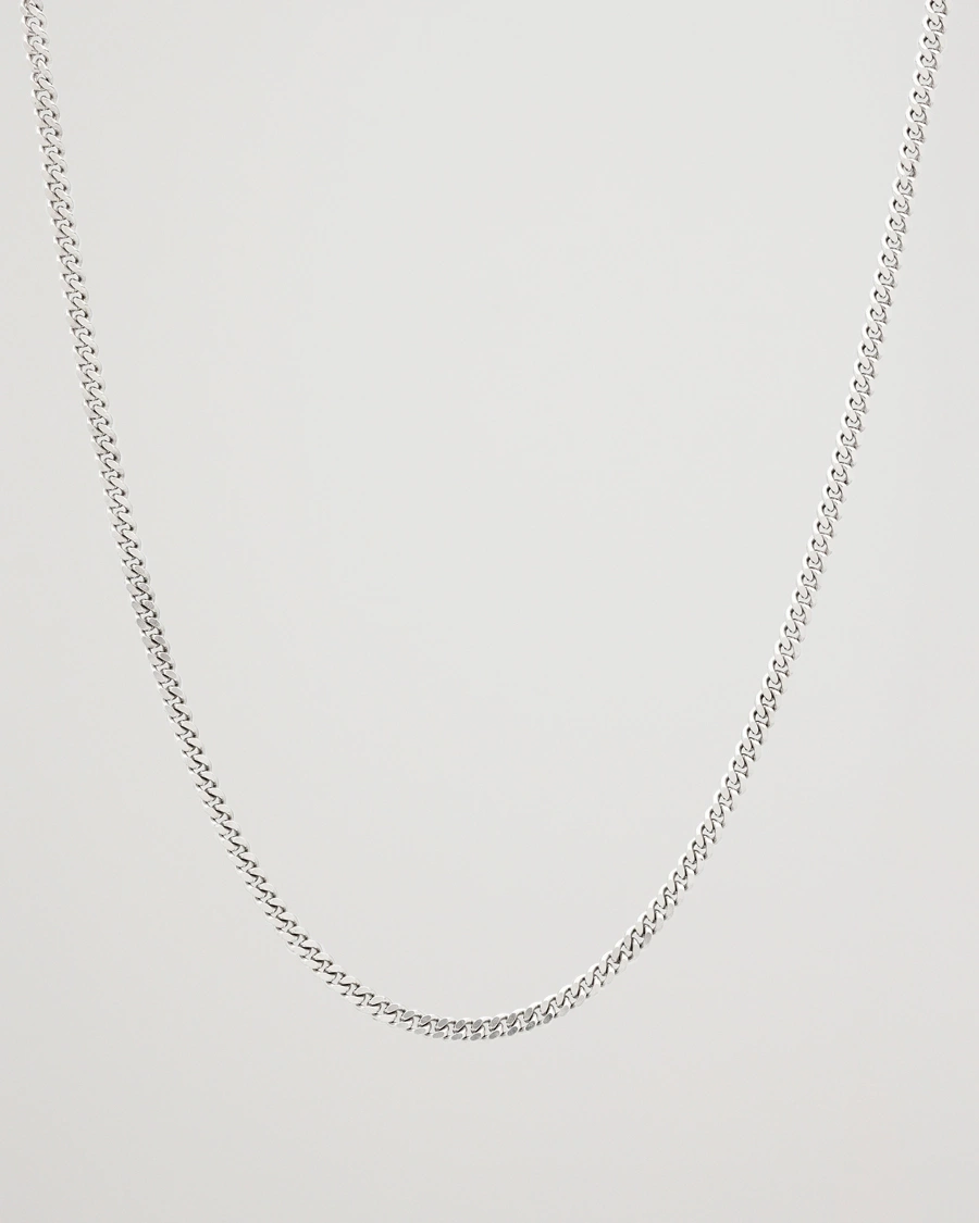 Herren |  | Tom Wood | Curb Chain M Necklace Silver