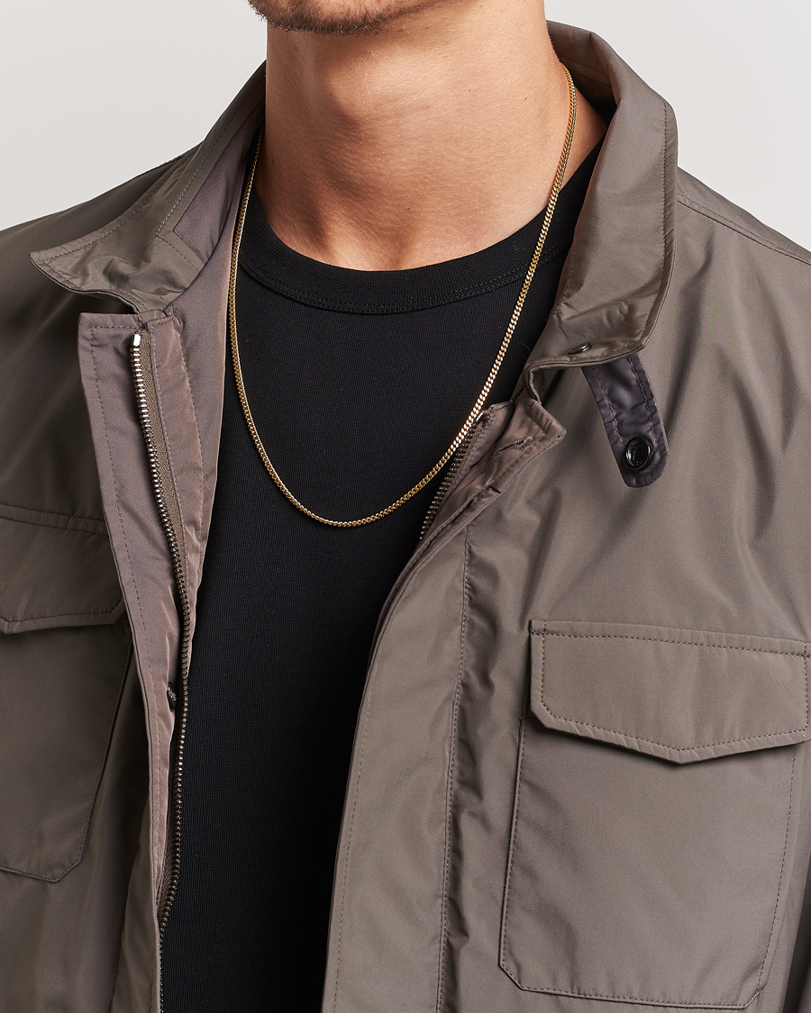 Herren | Accessoires | Tom Wood | Curb Chain M Necklace Gold