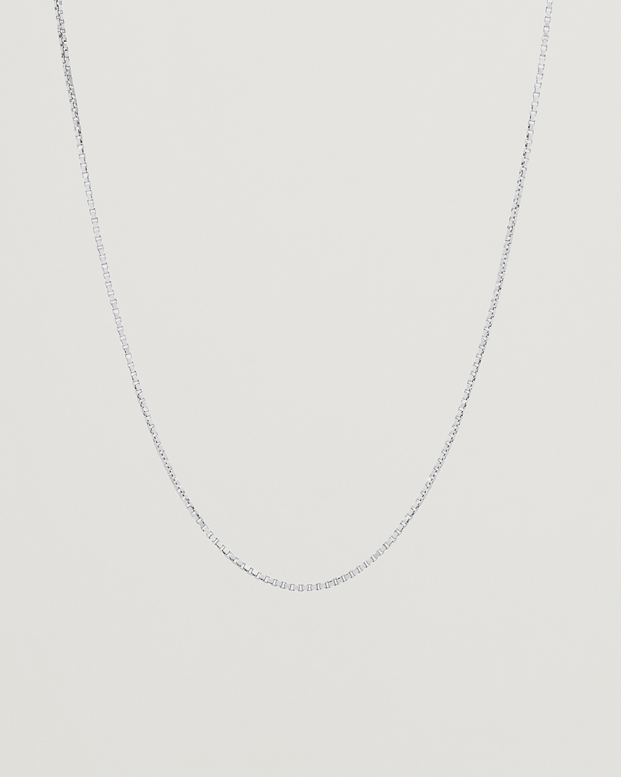 Herren | Tom Wood Square Chain M Necklace Silver | Tom Wood | Square Chain M Necklace Silver