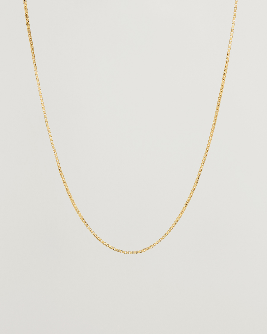 Herren |  | Tom Wood | Square Chain M Necklace Gold