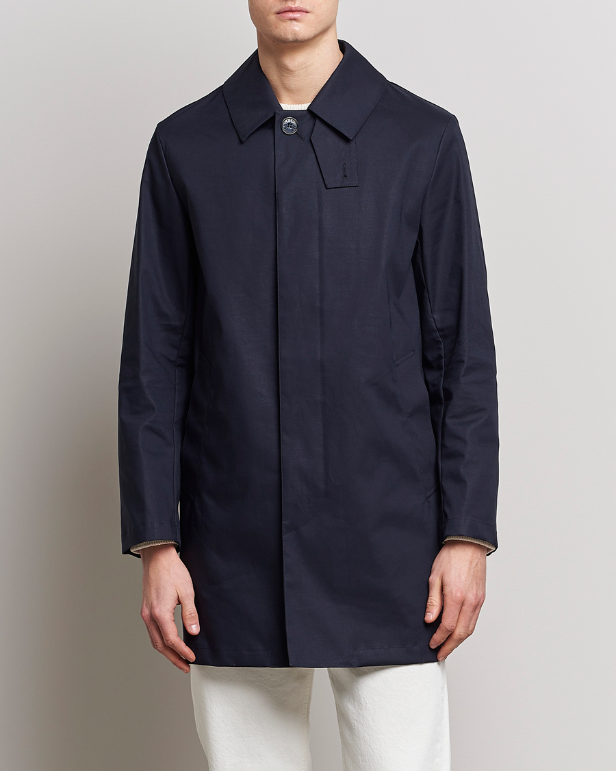 Herren | Stylisch im Regen | Mackintosh | Cambridge Car Coat Navy