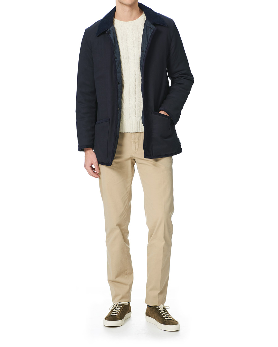 Herren | Jacken | Mackintosh | Wool Brunel Coat Navy