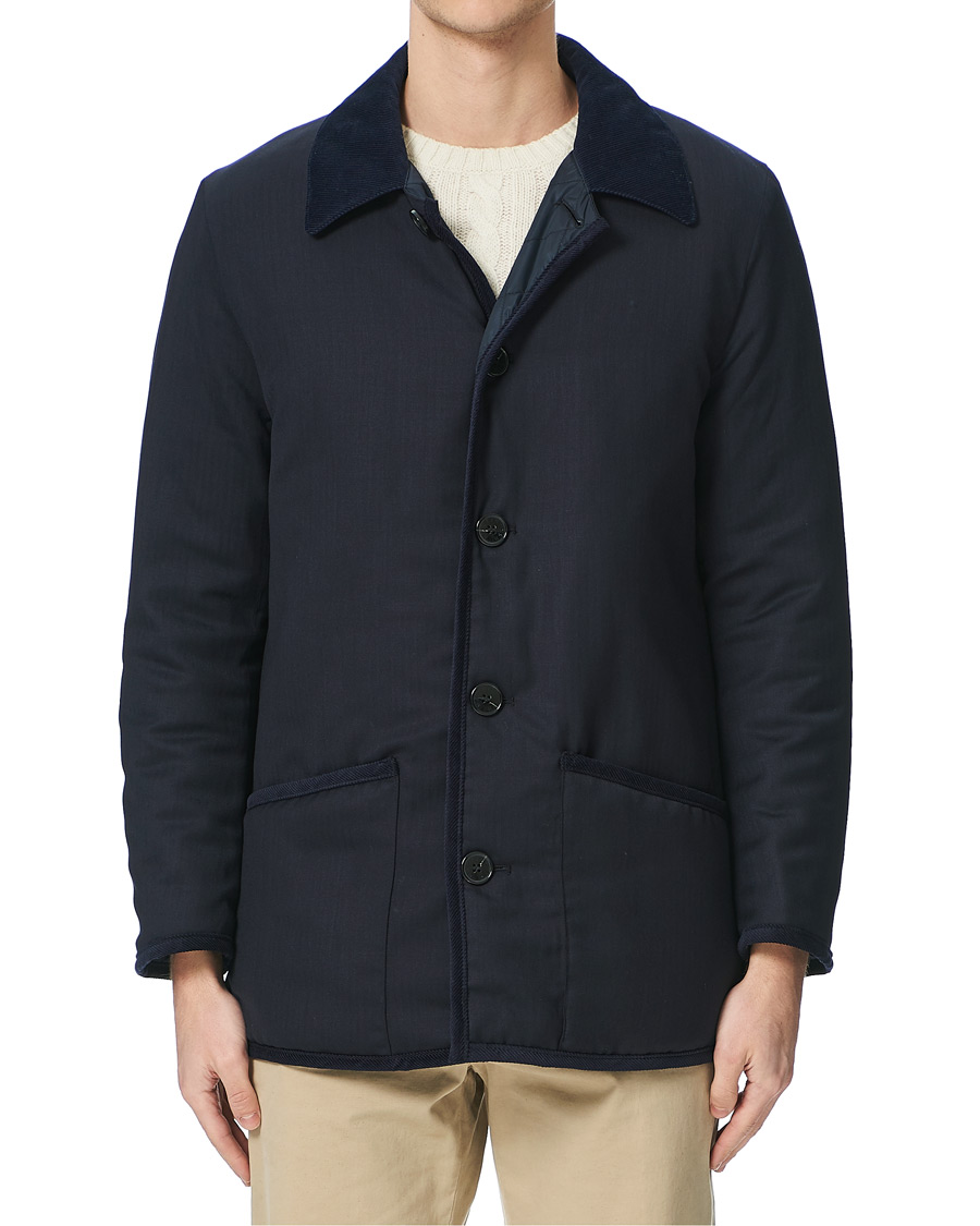 Herren | Jacken | Mackintosh | Wool Brunel Coat Navy