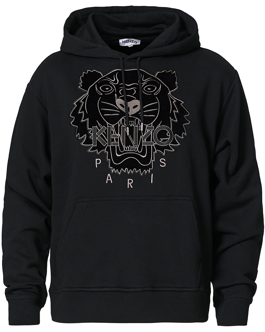 Herren | Jacken | KENZO | Velvet Tiger Head Hoodie Black