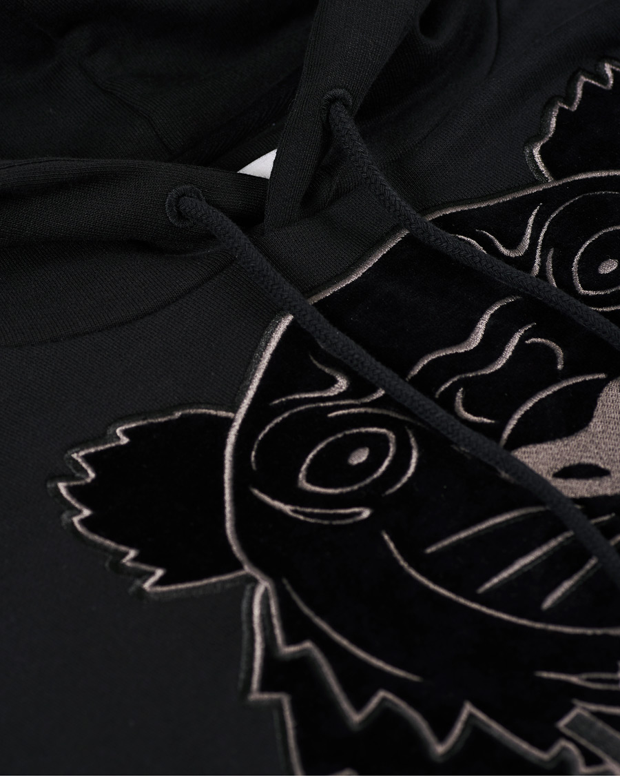 Herren | Jacken | KENZO | Velvet Tiger Head Hoodie Black