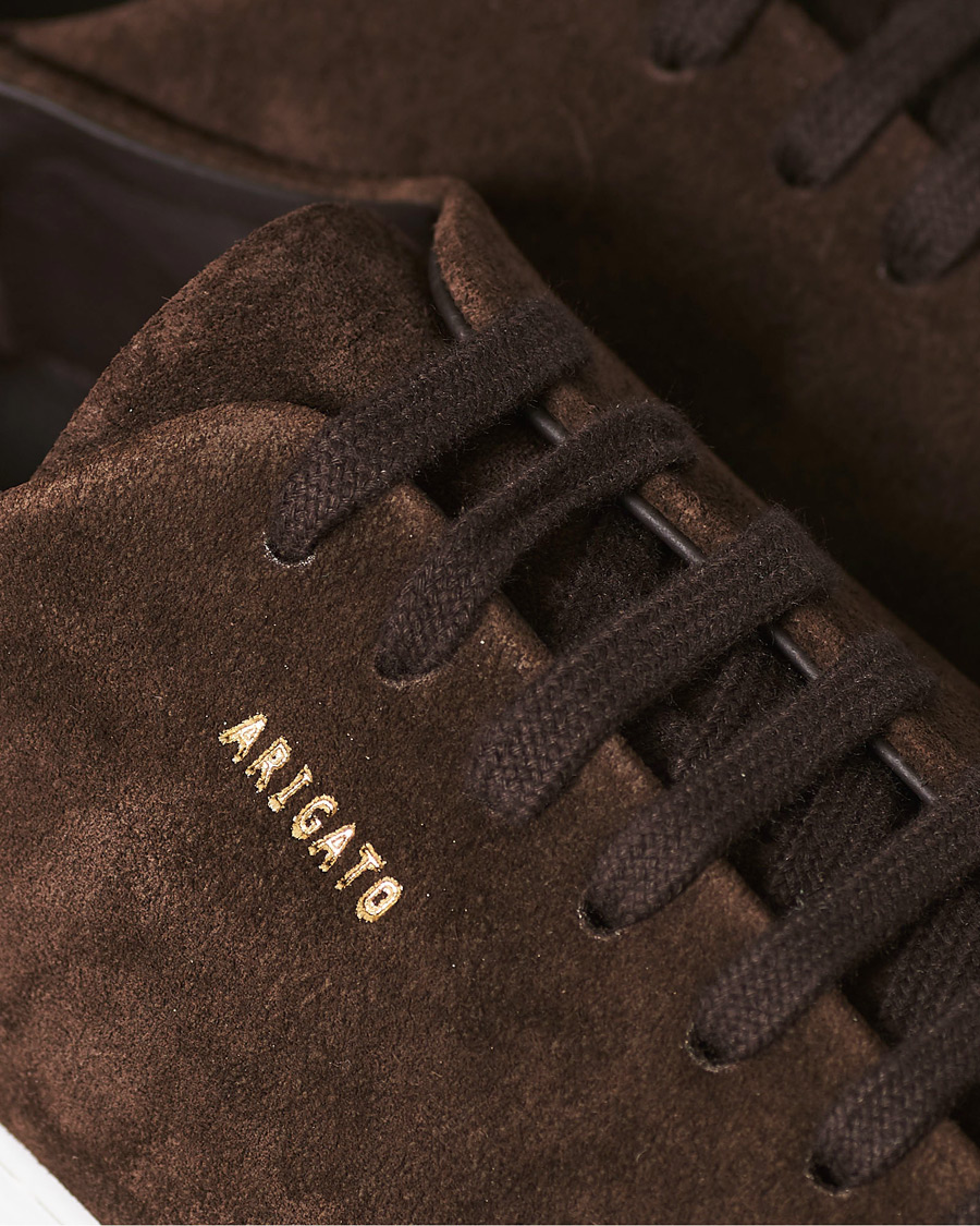 Herren | Axel Arigato Patent Cap Toe Sneaker Brown Suede | Axel Arigato | Patent Cap Toe Sneaker Brown Suede