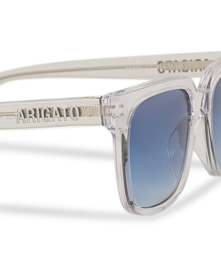 Herren | Axel Arigato Jet Square Sunglasses Clear crystal/fading blue | Axel Arigato | Jet Square Sunglasses Clear crystal/fading blue