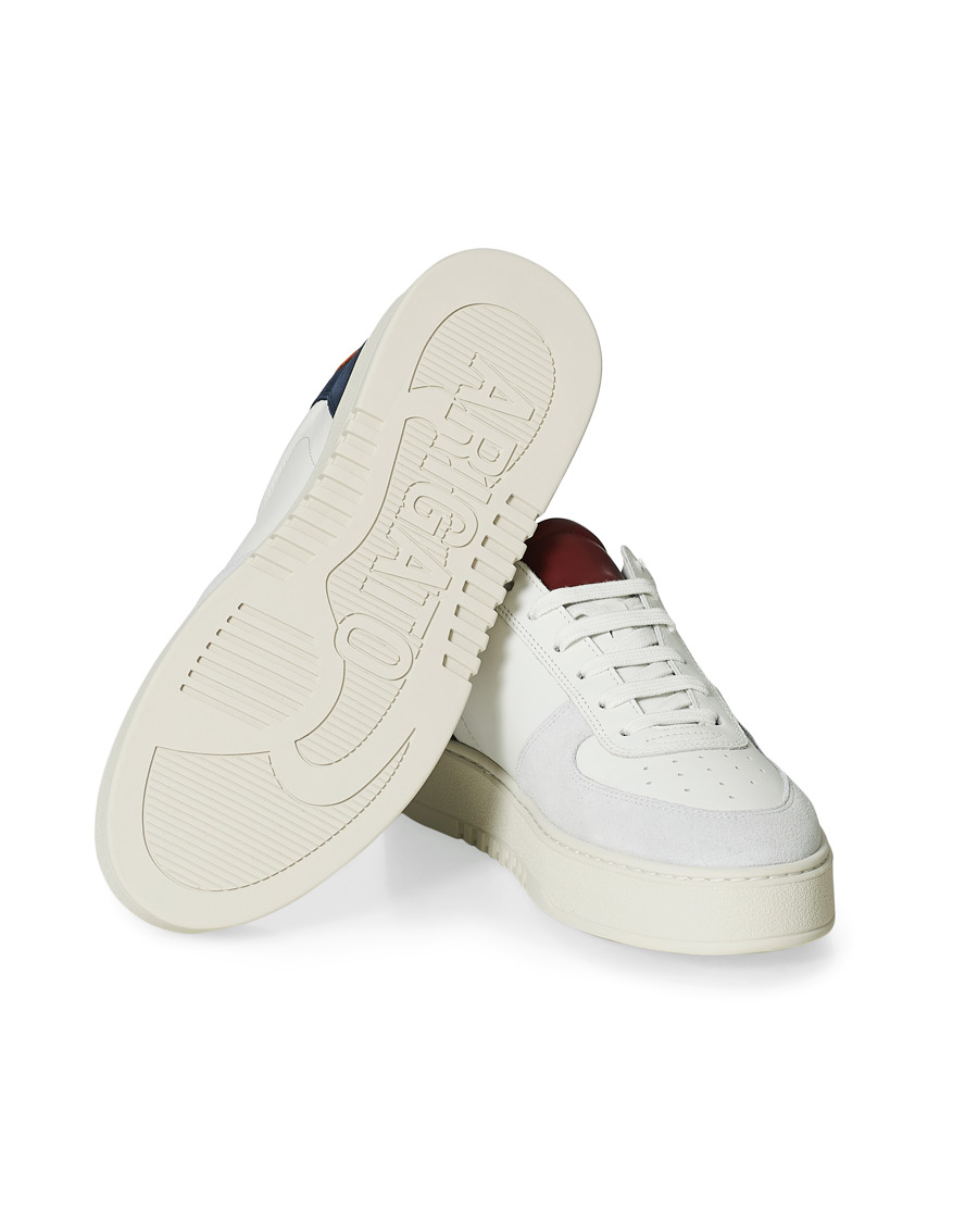 Herren | Axel Arigato Orbit Sneaker White/Blue/Orange | Axel Arigato | Orbit Sneaker White/Blue/Orange