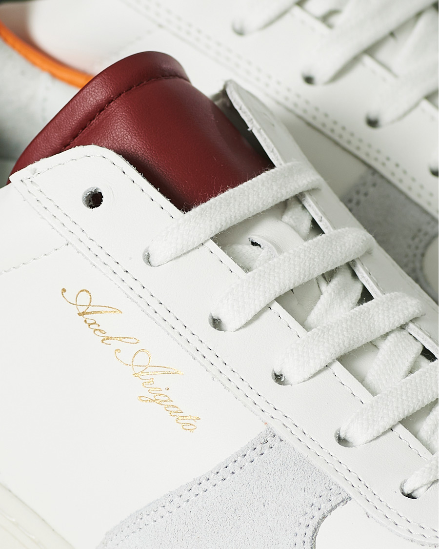Herren | Axel Arigato Orbit Sneaker White/Blue/Orange | Axel Arigato | Orbit Sneaker White/Blue/Orange