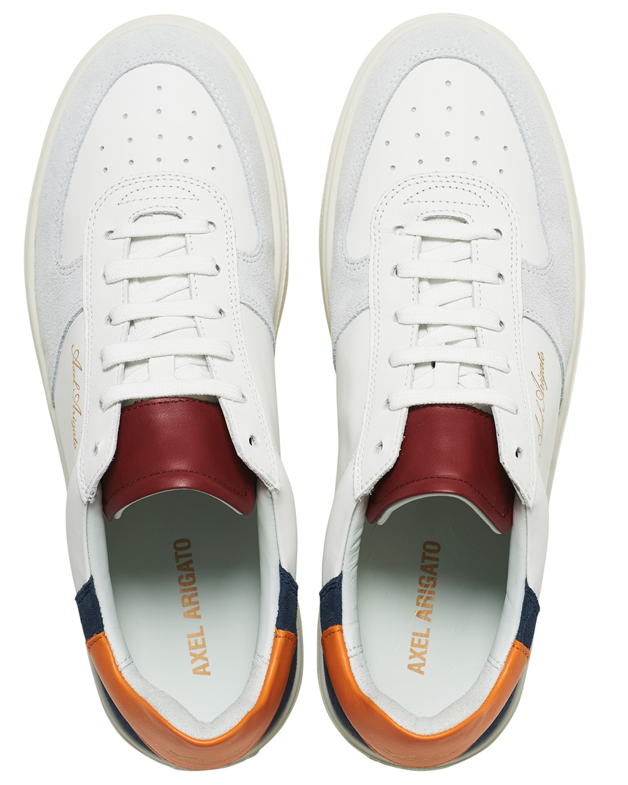Herren | Axel Arigato Orbit Sneaker White/Blue/Orange | Axel Arigato | Orbit Sneaker White/Blue/Orange