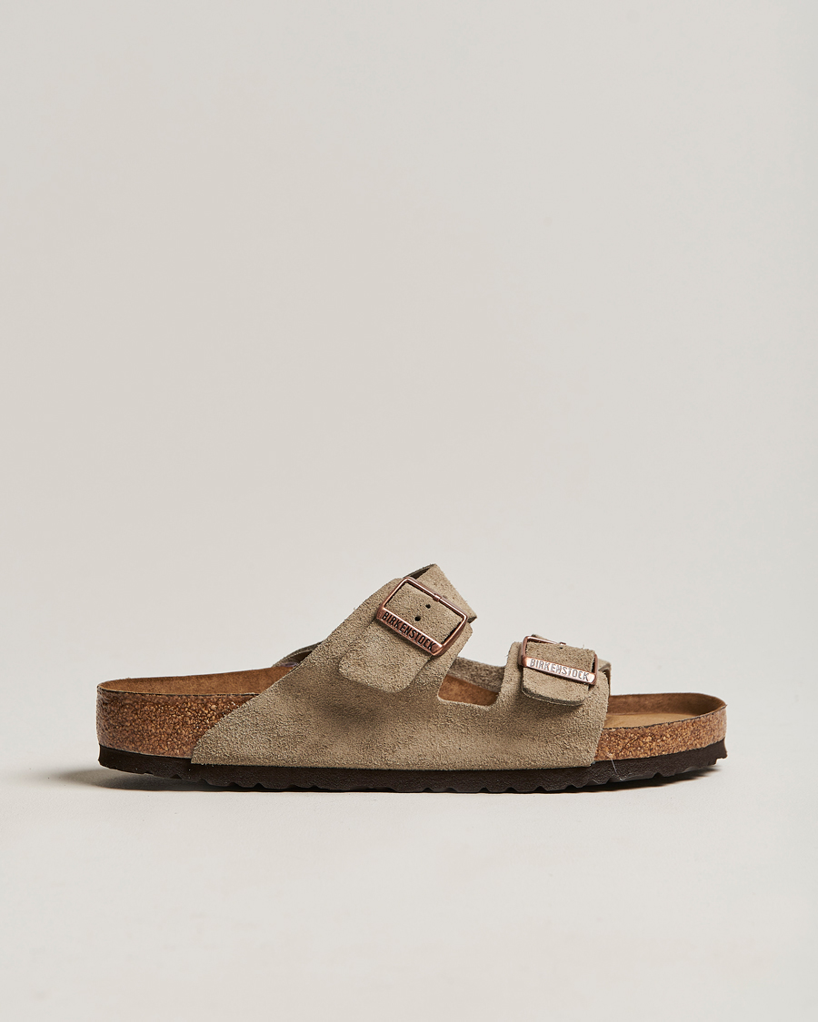 Herren | Sandalen & Pantoletten | BIRKENSTOCK | Arizona Soft Footbed Taupe Suede