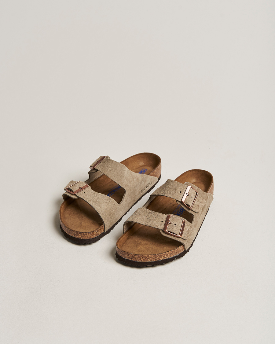 Herre | Sko | BIRKENSTOCK | Arizona Soft Footbed Taupe Suede