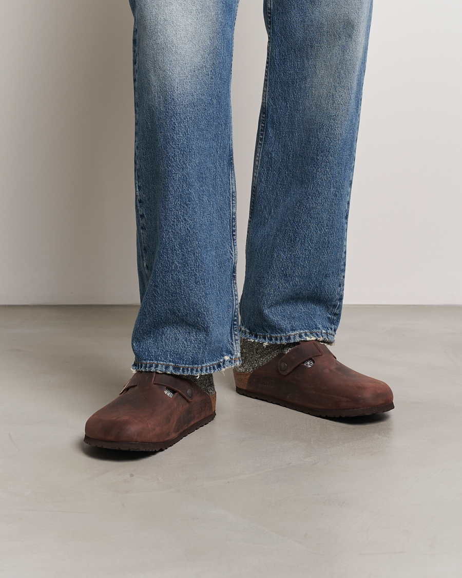 BIRKENSTOCK Boston Classic Footbed Habana Oiled Leather bei Care 