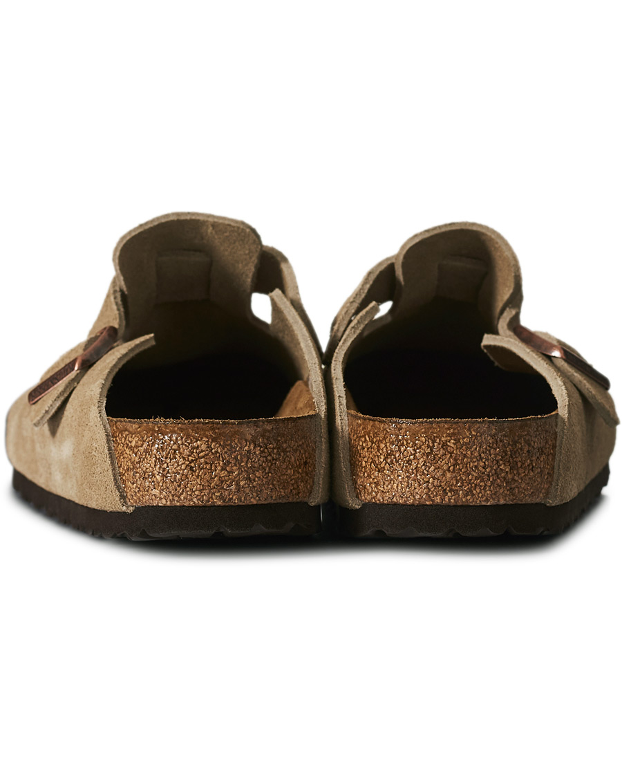 Herren | BIRKENSTOCK Boston Soft Footbed Taupe Suede | BIRKENSTOCK | Boston Soft Footbed Taupe Suede