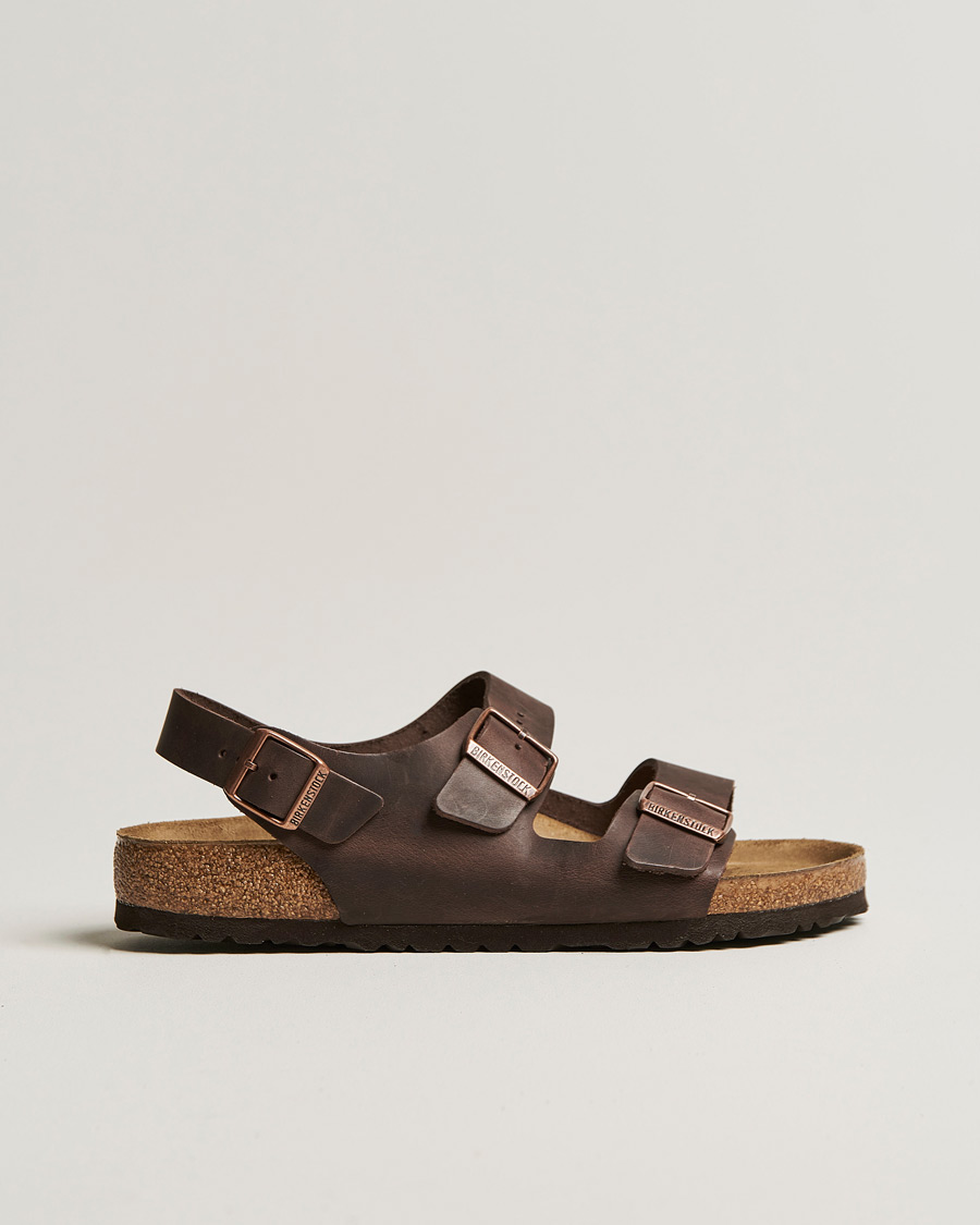 BIRKENSTOCK Milano Footbed Habana Oiled Leather bei CareOfCarl.de