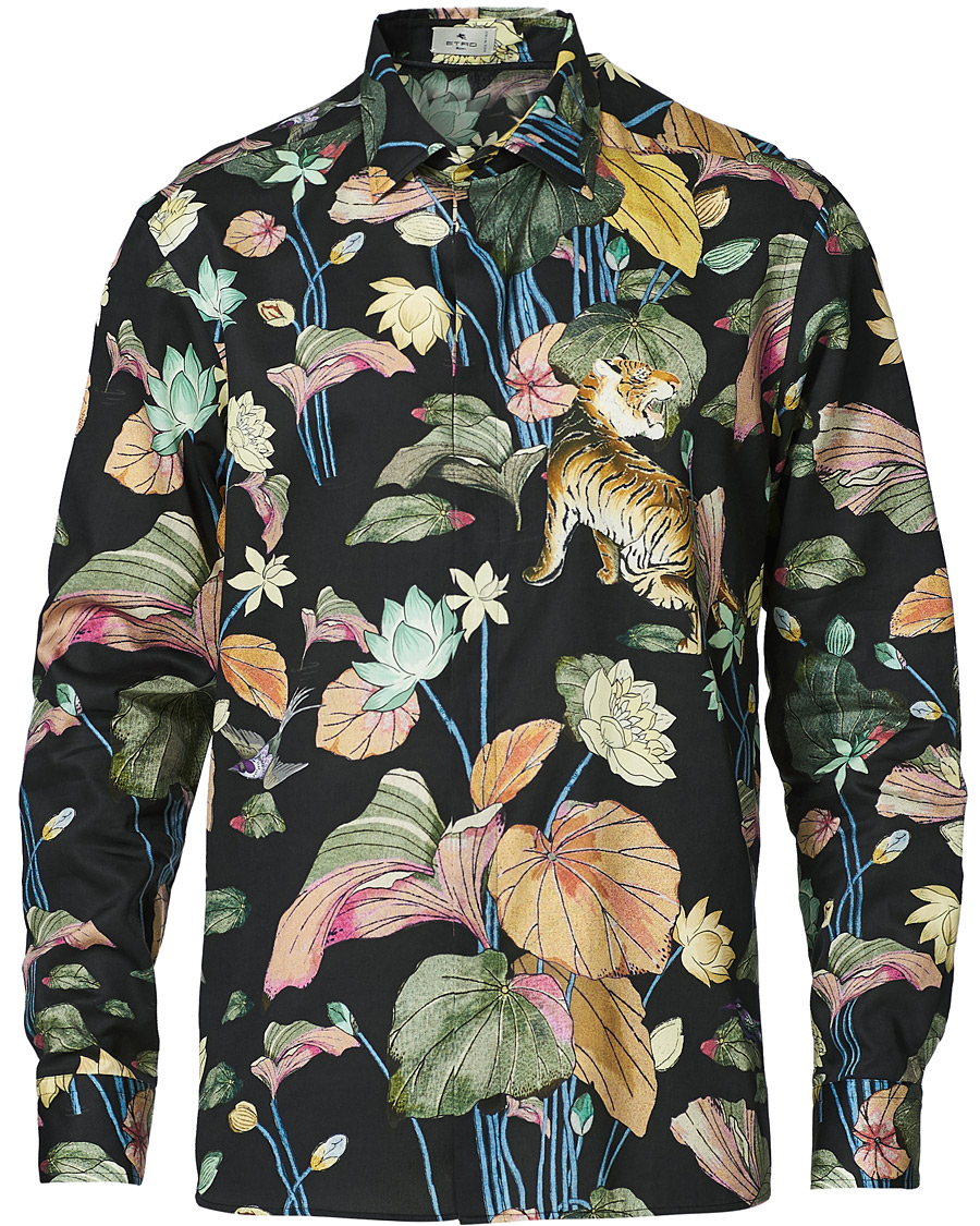 Herren | Hemden | Etro | Oriental Tiger Printed Shirt Black