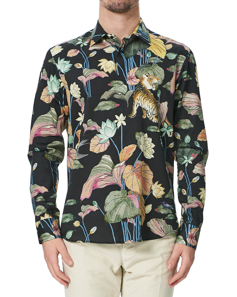 Herren | Hemden | Etro | Oriental Tiger Printed Shirt Black