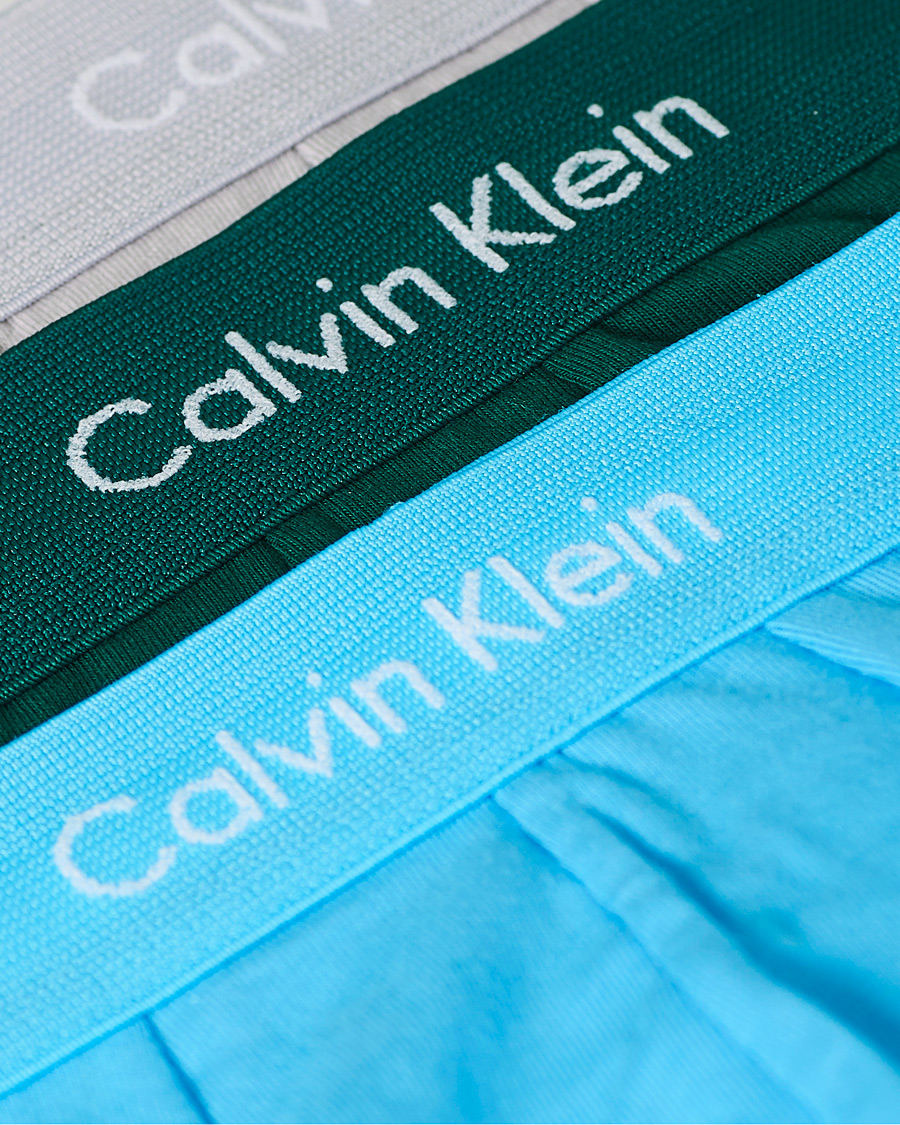 Herren | Unterwäsche | Calvin Klein | Cotton Stretch Low Rise Trunk 3-Pack Jada Sea/Sky High/Silver