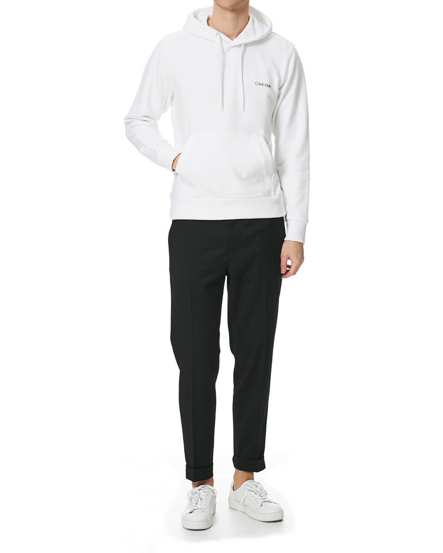 Herren | Pullover | Calvin Klein | Small Chest Logo Hoodie Bright White