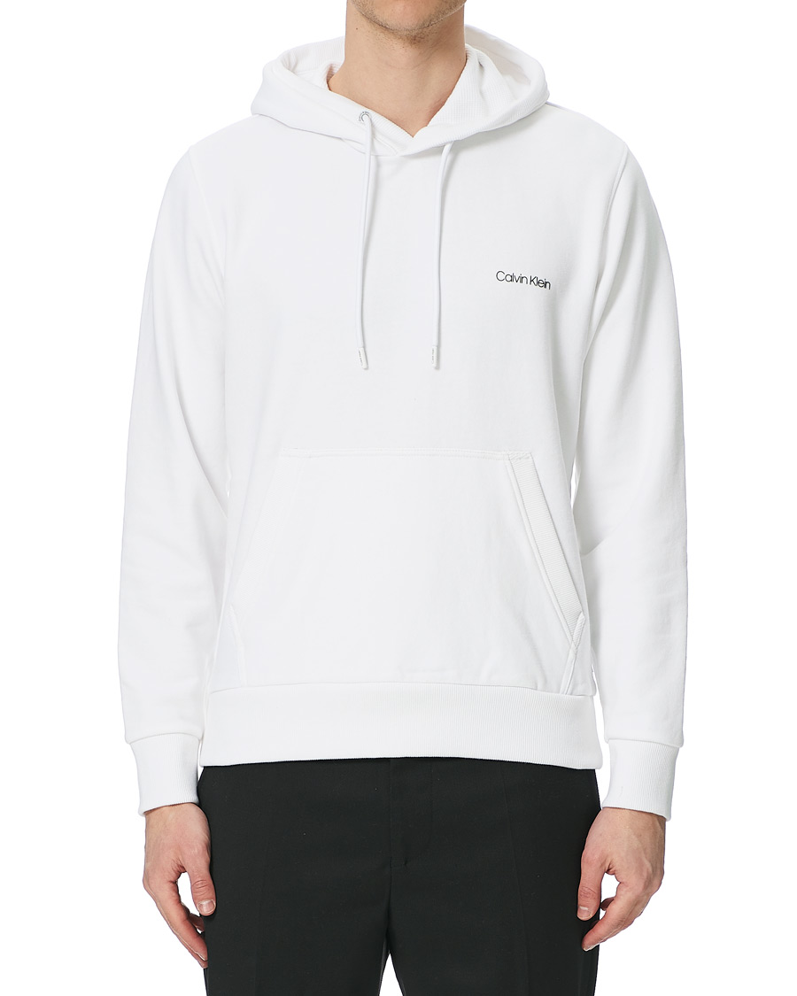 Herren | Pullover | Calvin Klein | Small Chest Logo Hoodie Bright White
