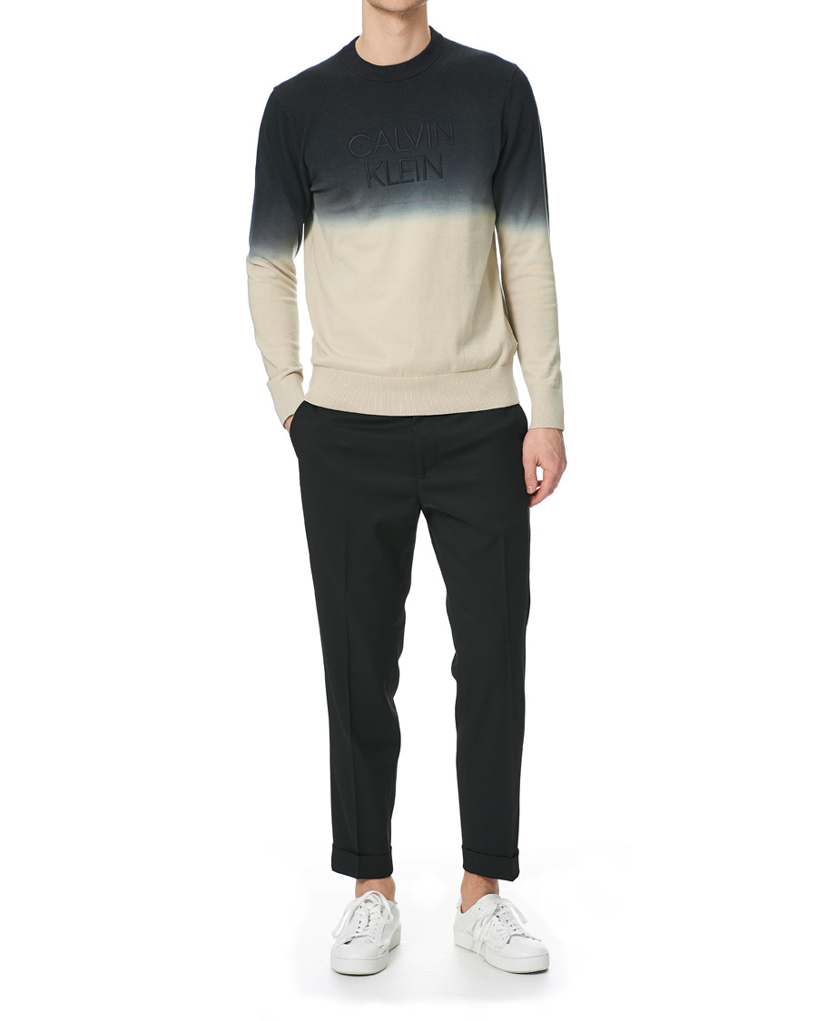Herren | Pullover | Calvin Klein | Dip Dyed Crew Neck Sweater Black