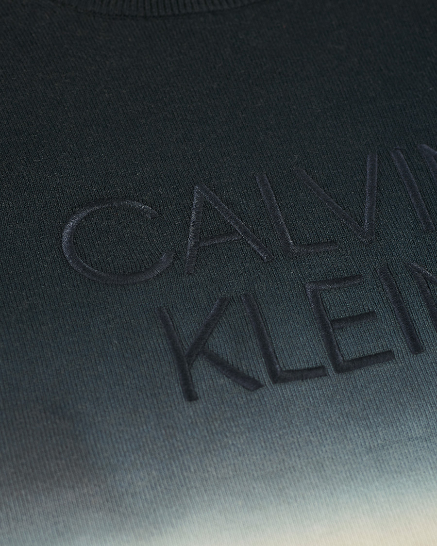 Herren | Pullover | Calvin Klein | Dip Dyed Crew Neck Sweater Black