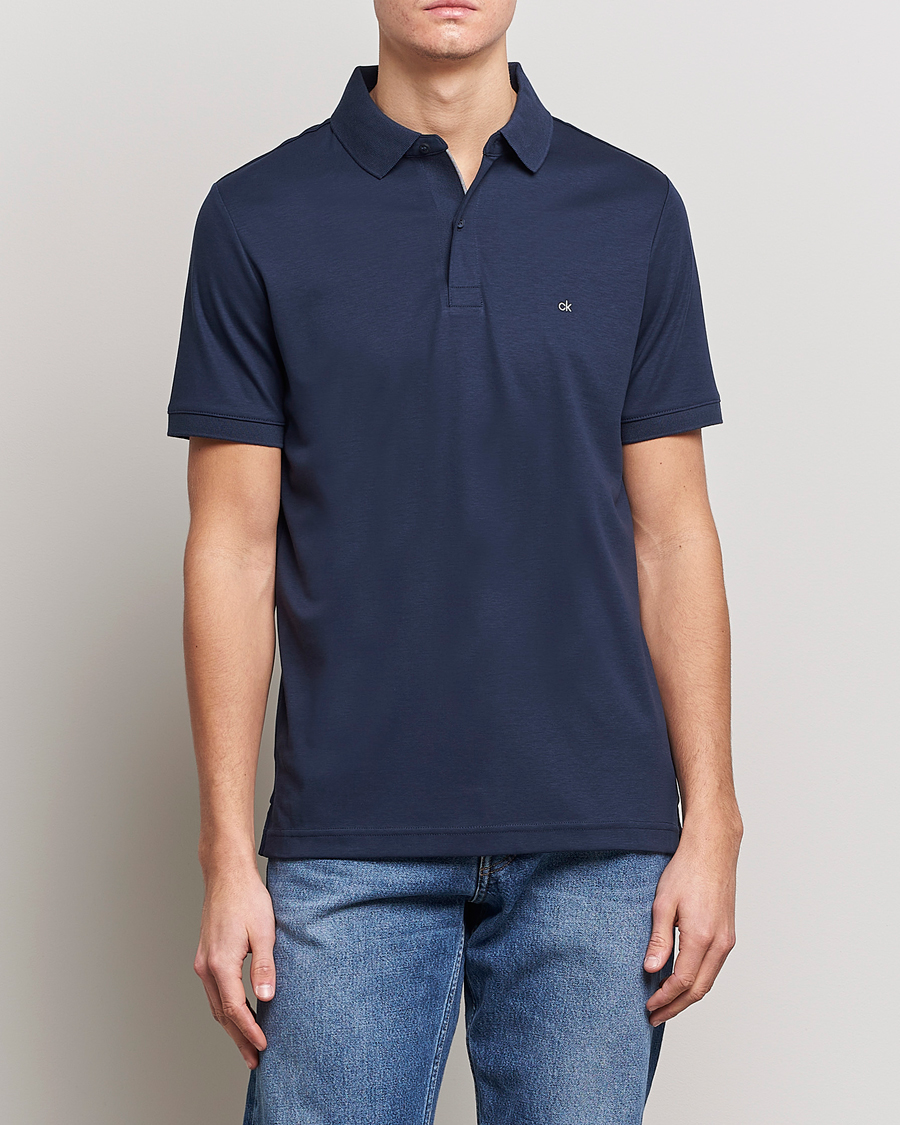 Herren | | Calvin Klein | Liquid Touch Slim Fit Polo Navy
