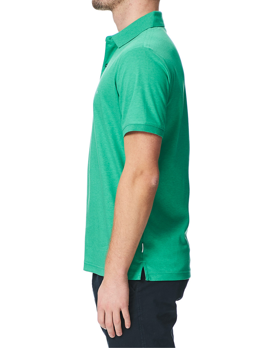 Herren | Poloshirts | Calvin Klein | Slim Fit Liquid Touch Polo Green Campus Heather