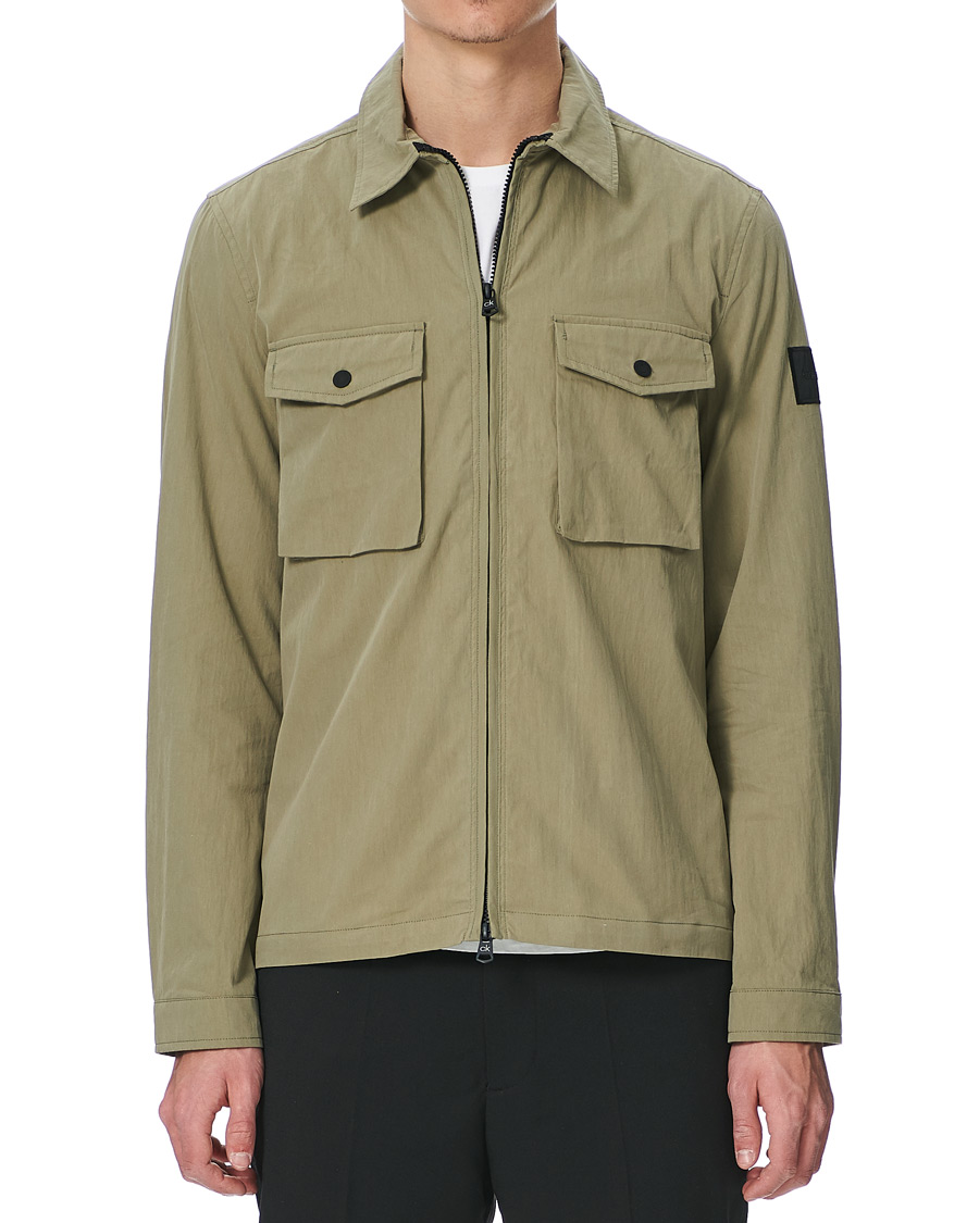 Herren | Calvin Klein Light Shirt Jacket Delta Green | Calvin Klein | Light Shirt Jacket Delta Green