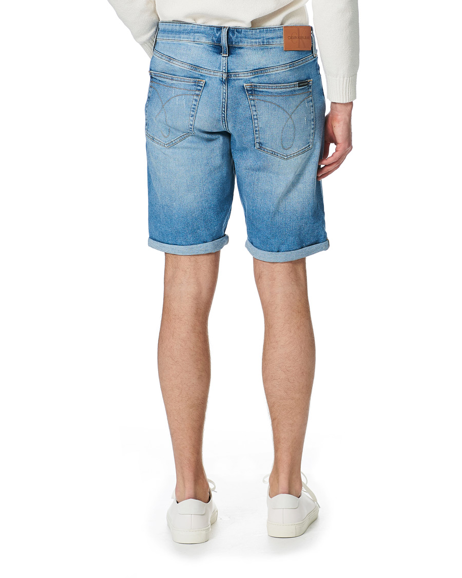 Herren | Shorts | Calvin Klein Jeans | Regular Fit Stretch Denim Shorts Light Blue