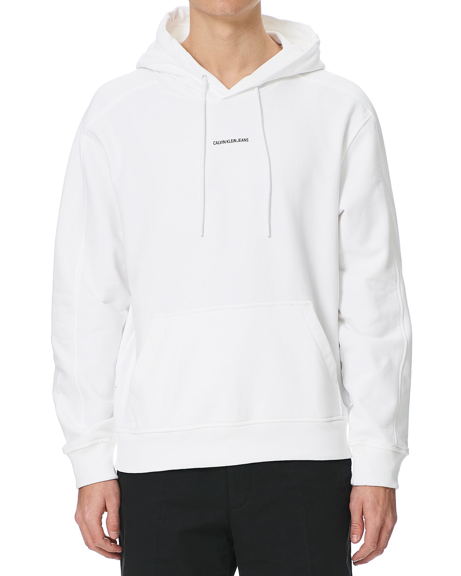 Herren | Pullover | Calvin Klein Jeans | Micro Branding Hoodie White