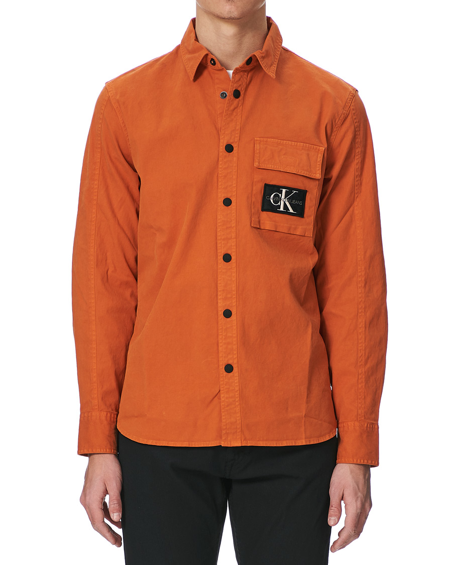 Herren | Hemden | Calvin Klein Jeans | Garment Dyed Shirt Rusty Orange