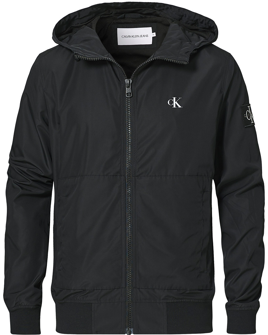Herren | Jacken | Calvin Klein Jeans | Essential Hooded Bomber Jacket Black