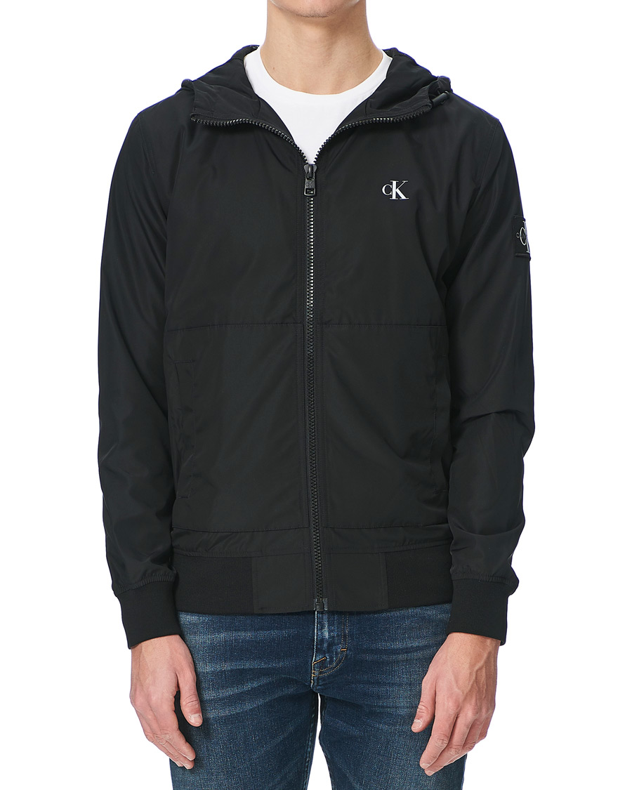 Herren | Jacken | Calvin Klein Jeans | Essential Hooded Bomber Jacket Black