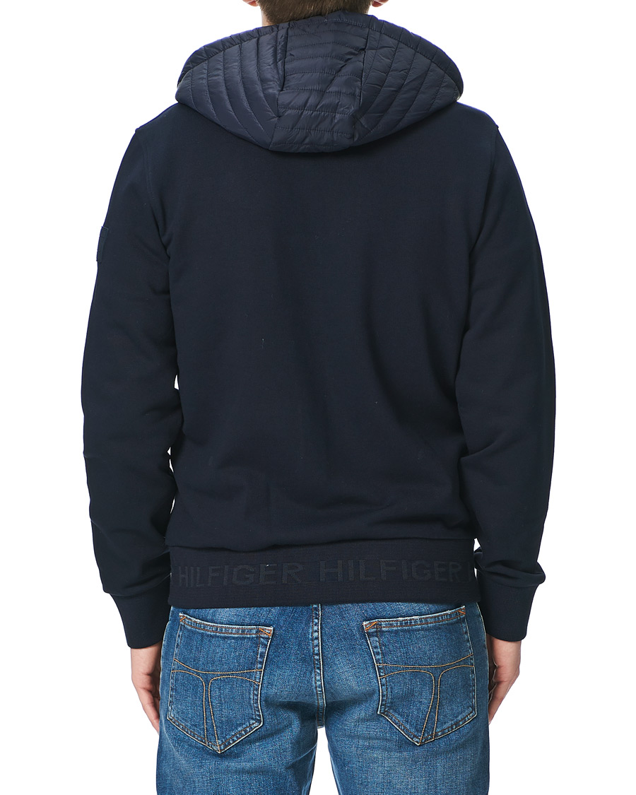 Herren | Jacken | Tommy Hilfiger | Jacquard Mixed Media Zip Hoodie Desert Sky