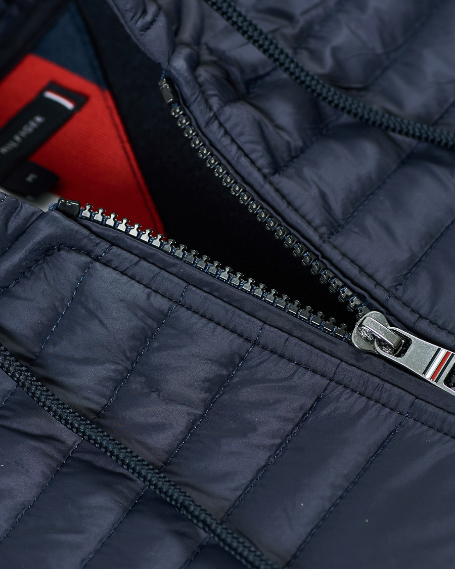 Herren | Jacken | Tommy Hilfiger | Jacquard Mixed Media Zip Hoodie Desert Sky